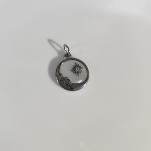Stainless Steel Mother Of Pearl Charm
